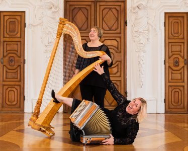 (Bild für) "Kunst & Küche" - Luft & Saiten „Harfe trifft Harmonika“ - inkl. 3-Gang Menü